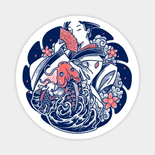 Geisha Tattoo Art Magnet